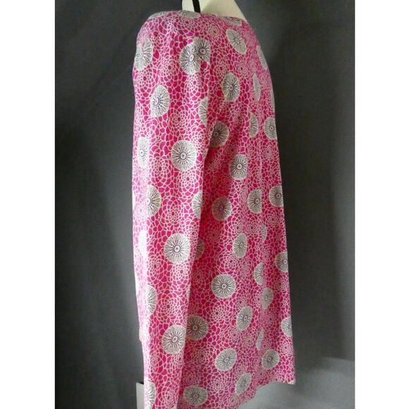 Cosabella Women's Large Floral Henley  Blouse Long Sleeves Colorful - Picture 4 of 6